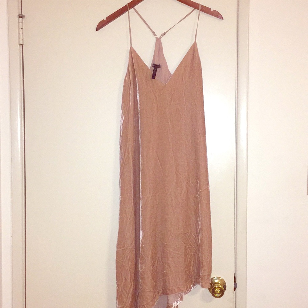 BCBGMAXAZRIA Velvet A-Line Midi Dress
